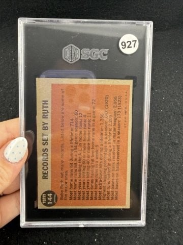 1962 Topps Babe Ruth Baseball Card - 2