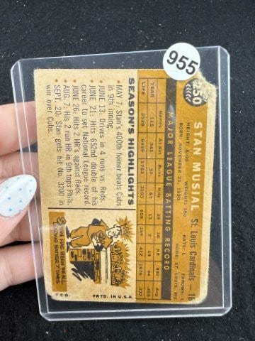 Stan Musial Baseball Card - 2