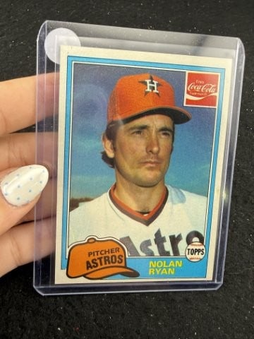 1981 Topps Nolan Ryan Baseball Card: KEY WORDS: INDIAN ARTIFACT ARTIFACTS ARROWHEAD ARROWHEADS NATIVE AMERICAN MISSISSIPPIAN QUAPAW CADDO POTTERY COINS MORGAN DOLLAR PEACE DOLLAR SILVER COINS. All coins have been Sigma tested for