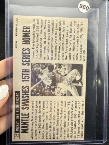 Mickey Mantle Baseball Card - 2