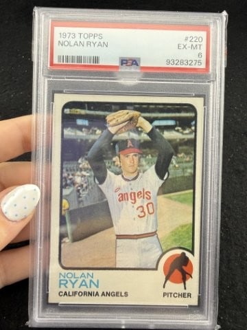 1973 Topps Nolan Ryan Baseball Card: KEY WORDS: INDIAN ARTIFACT ARTIFACTS ARROWHEAD ARROWHEADS NATIVE AMERICAN MISSISSIPPIAN QUAPAW CADDO POTTERY COINS MORGAN DOLLAR PEACE DOLLAR SILVER COINS. All coins have been Sigma tested for