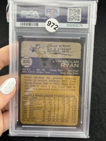 1973 Topps Nolan Ryan Baseball Card - 2