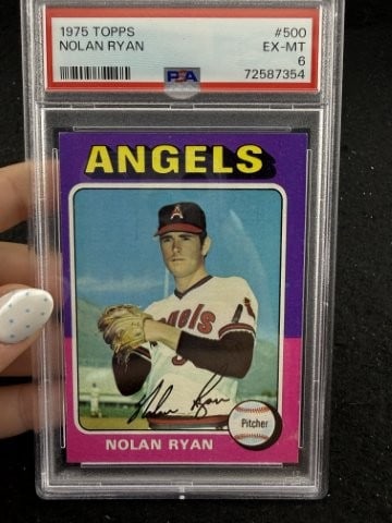 1975 Topps Nolan Ryan Baseball Card: KEY WORDS: INDIAN ARTIFACT ARTIFACTS ARROWHEAD ARROWHEADS NATIVE AMERICAN MISSISSIPPIAN QUAPAW CADDO POTTERY COINS MORGAN DOLLAR PEACE DOLLAR SILVER COINS. All coins have been Sigma tested for