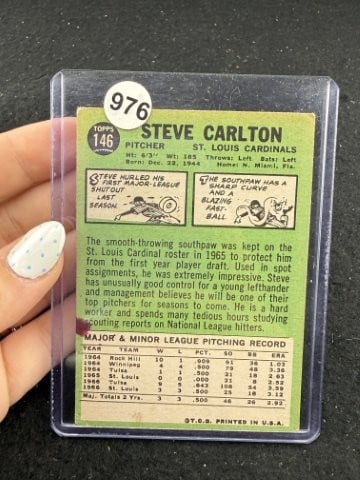 Steve Carlton Hand Signed Authentic Autograph - 2