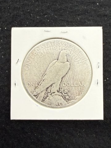 1922 S Peace Silver Dollar Coin - 2