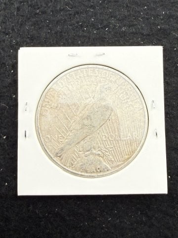 1922 D Peace Silver Dollar Coin - 2