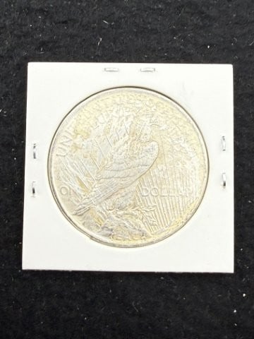 1924 Peace Silver Dollar Coin - 2