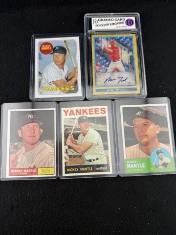 5 Re-Print Baseball Cards: KEY WORDS: INDIAN ARTIFACT ARTIFACTS ARROWHEAD ARROWHEADS NATIVE AMERICAN MISSISSIPPIAN QUAPAW CADDO POTTERY COINS MORGAN DOLLAR PEACE DOLLAR SILVER COINS. All coins have been Sigma tested for