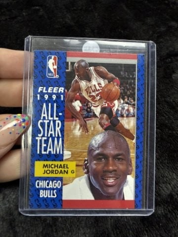 1991 Fleer Michael Jordan Basketball Card: KEY WORDS: INDIAN ARTIFACT ARTIFACTS ARROWHEAD ARROWHEADS NATIVE AMERICAN MISSISSIPPIAN QUAPAW CADDO POTTERY COINS MORGAN DOLLAR PEACE DOLLAR SILVER COINS. All coins have been Sigma tested for