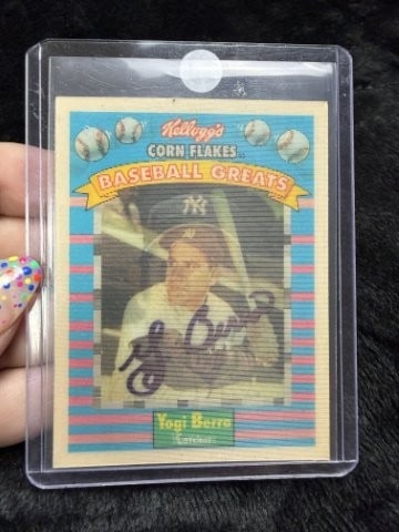 Yogi Berra Hand Signed Authentic Autograph: KEY WORDS: INDIAN ARTIFACT ARTIFACTS ARROWHEAD ARROWHEADS NATIVE AMERICAN MISSISSIPPIAN QUAPAW CADDO POTTERY COINS MORGAN DOLLAR PEACE DOLLAR SILVER COINS. All coins have been Sigma tested for authent