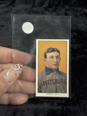 Honus Wagner Tobacco Re-Print Card: KEY WORDS: INDIAN ARTIFACT ARTIFACTS ARROWHEAD ARROWHEADS NATIVE AMERICAN MISSISSIPPIAN QUAPAW CADDO POTTERY COINS MORGAN DOLLAR PEACE DOLLAR SILVER COINS. All coins have been Sigma tested for authent