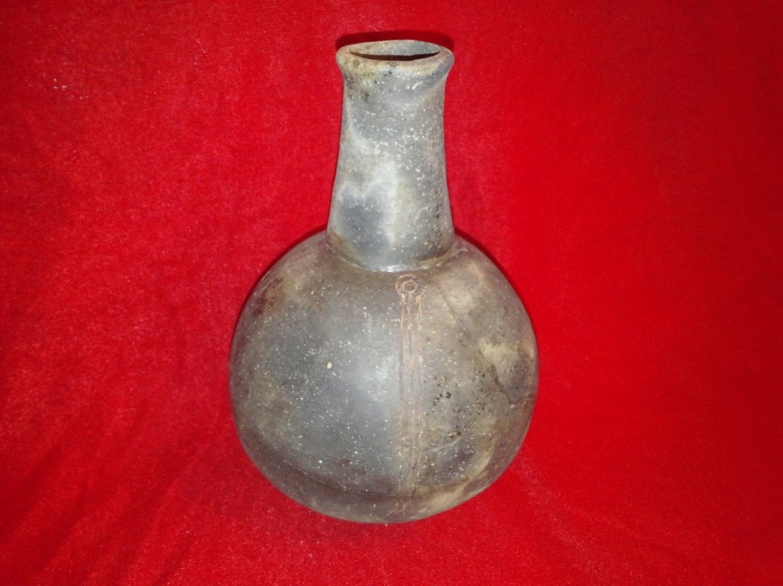 CADDO BLAKLEY WATERBOTTLE: 8&3/4'T 6&1/2'W FOUND BROKEN & HAS BEEN GLUED WITHOUT RESTORATION FROM CLARK CO., AR FOUND BY HOY & WILTON FURR EX-HOY & WILTON FURR, KEN PARTAIN, KEVIN PIPES, SAM JOHNSON, JACK BONDS COLLECTIONS. THI