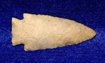 HARDIN SPEAR POINT: 4-7000BC G-9 W-1&1/4' FROM MISSOURI L-3&3/8' TAN CHERT