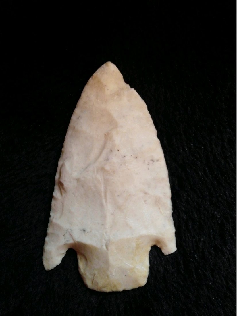 SMITH: FROM A ROCK SHELTER ON A SMALL SPRING BRANCH DADE CO. MO TWO OF THEM WORKED FROM 1973 -1976 SIFTING IN SHELTER WITH PERMISSION FROM THE OWNER