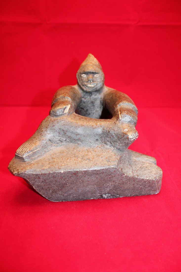 INUIT ART: HAND MADE BY ESKIMO ARTIST DATED 5/15/79