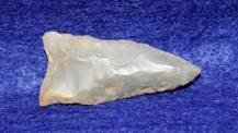 Plainview Point: 7500-9250BC, G9, W-15/16" Lee Co., AR., L-1 7/8" Grey Novaculite