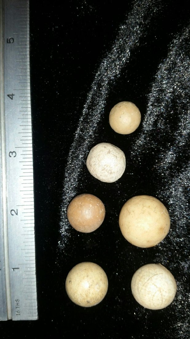 6 STONE MARBLES: FROM INDEPENDENCE CO. AR