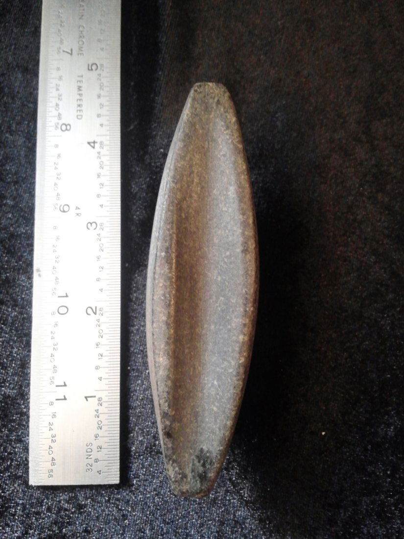 BOATSTONE: 4' BY 1&1/2' FROM ILLINOIS