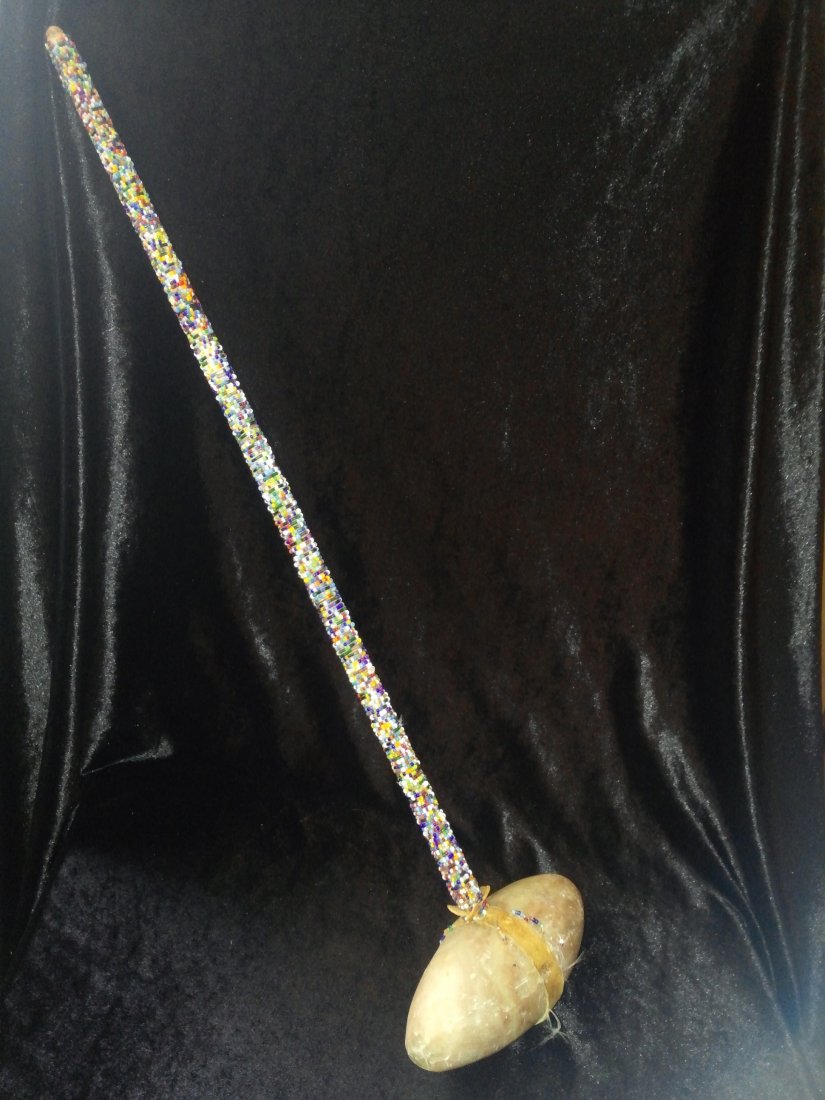 BEADED WAR CLUB (1 of 2)