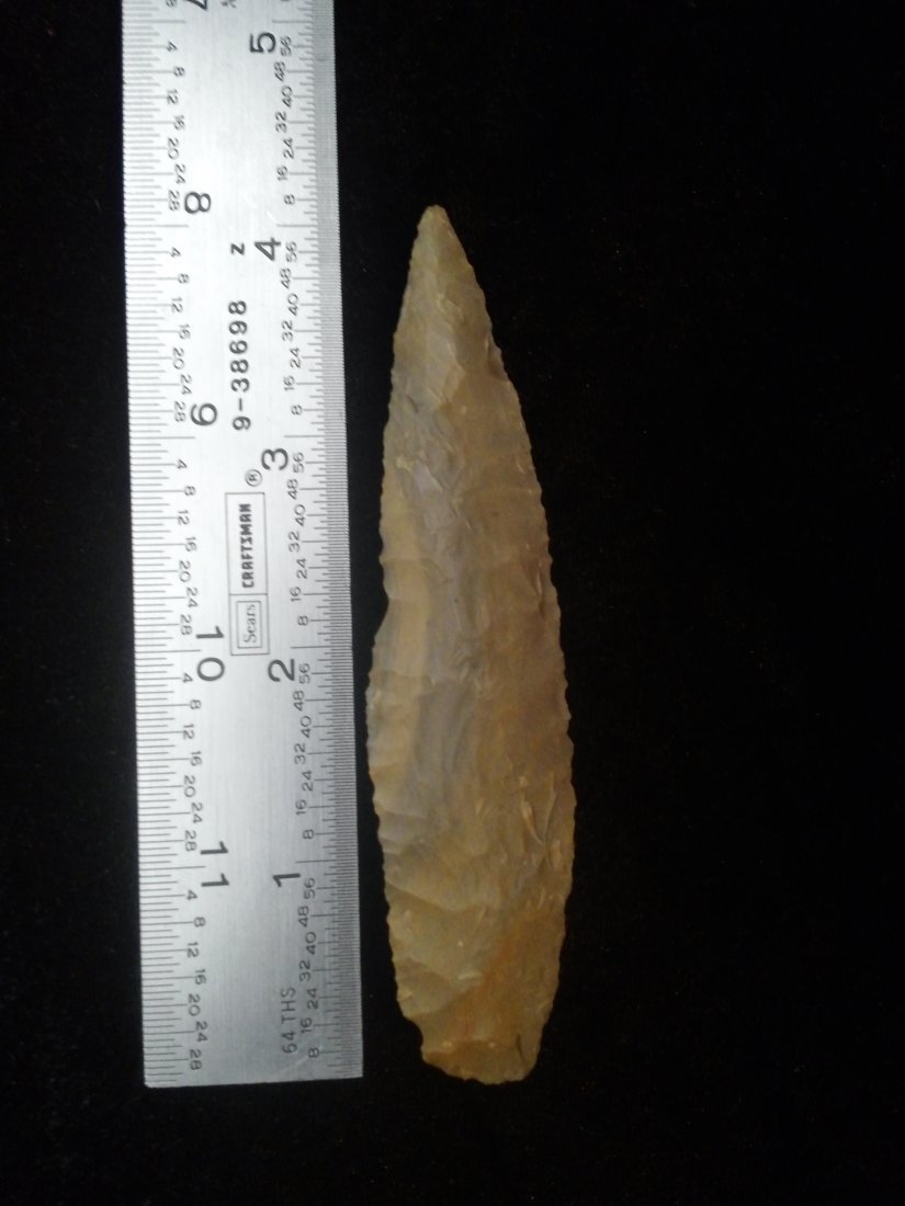 PALEO KNIFE: 4 INCHES LONG FROM NE ARKANSAS