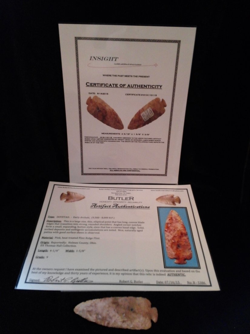 DOVETAIL  ARROWHEAD WITH BUTLER & INSIGHT LASER COA (1 of 1)