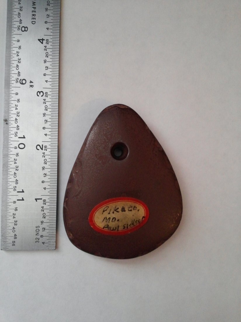 HEMOTITE PENDANT  ARROWHEAD INDIAN ARTIFACT (1 of 1)