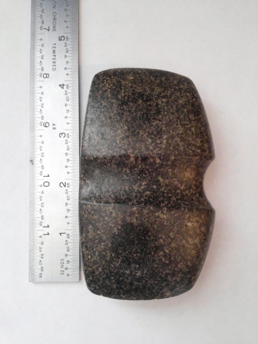 DOUBLE BIT GROOVED AXE  ARROWHEADS  INDIAN ARTIFACTS (1 of 1)