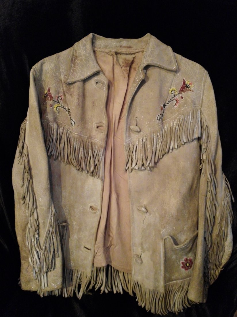 BEADED LEATHER JACKET (1 of 2)