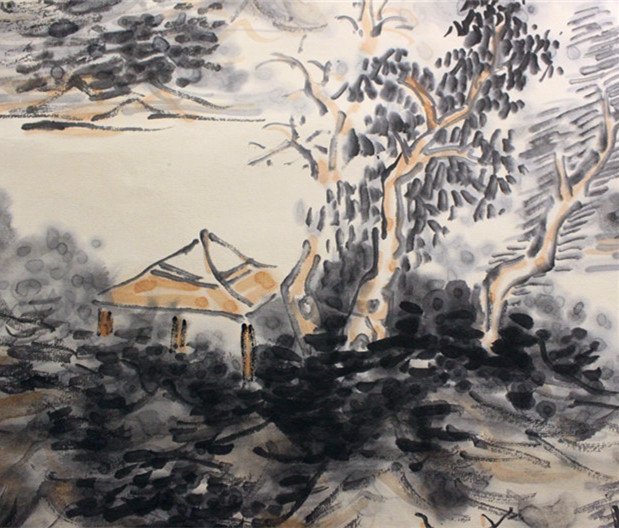 黄宾虹，山水 - 3