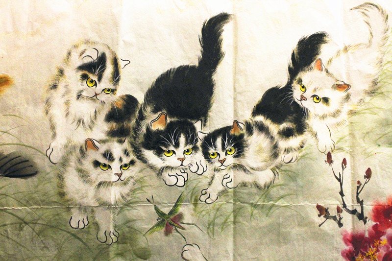孙菊生，群猫图 - 3