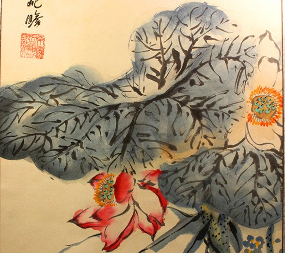 朱杞瞻，荷花 - 3