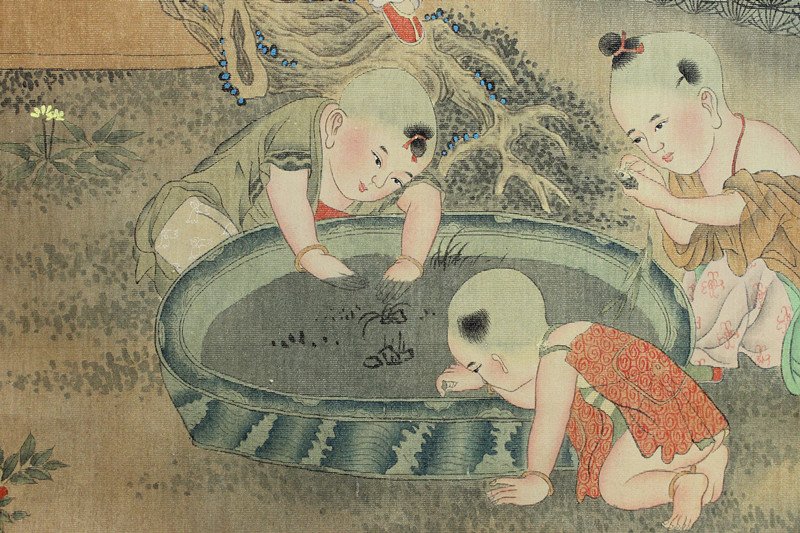 吴光宇，婴戏图 - 3