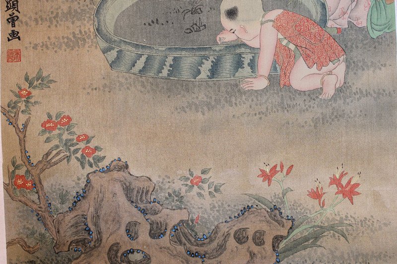 吴光宇，婴戏图 - 5