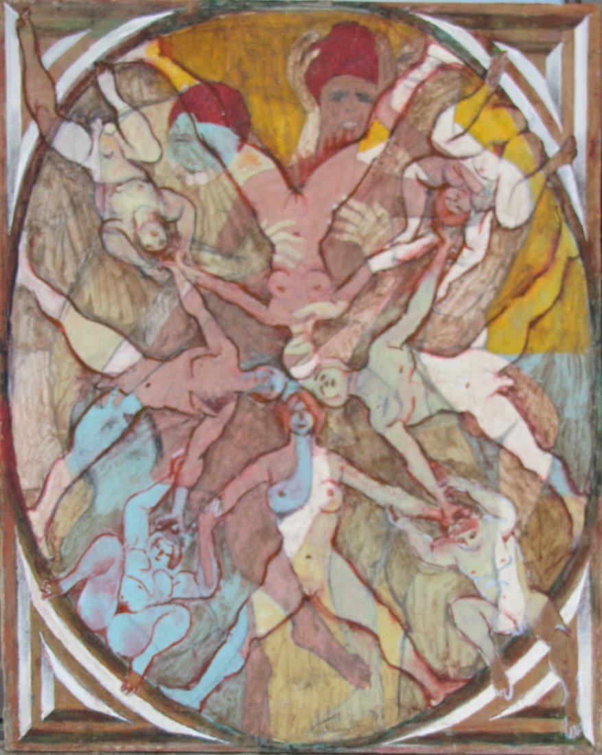 "Kaleidoscope": Unframed, oil on canvas - (24" x 30").