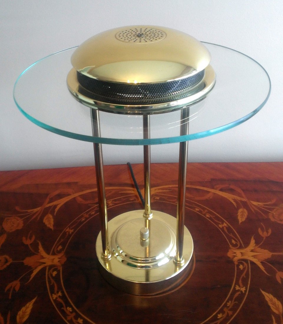 Retro Robert Sonneman desk Lamp For George Kovacs: Height:17.5 in. (44 cm)Diameter:16 in. (41 cm)