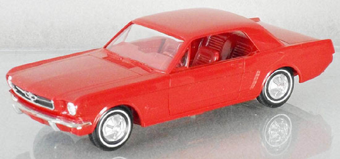 AMT 1965 FORD MUSTANG PROMO: red, 1/2 in box rub on front bumper, C9.