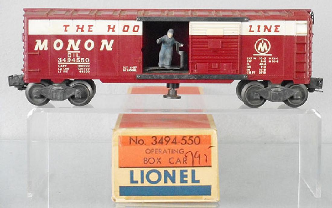LIONEL 3494-550 OPERATING BOX CAR (1 of 1)