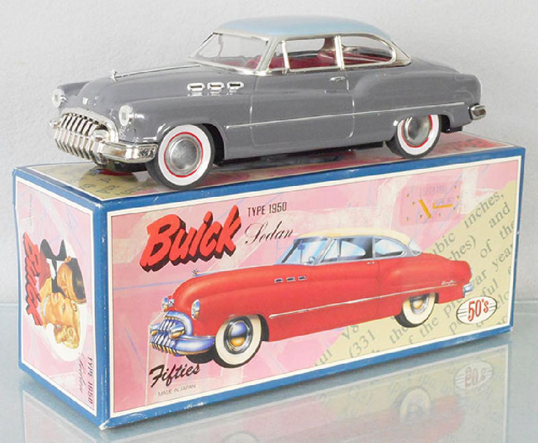 1950 BUICK ROADMASTER: Japan, litho tin, friction working, orig box & inserts, C9-10.