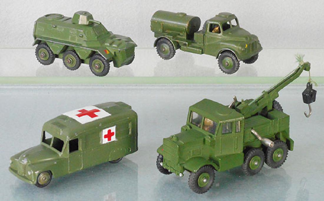 4 DINKY MILITARY VEHICLES (1 of 1)