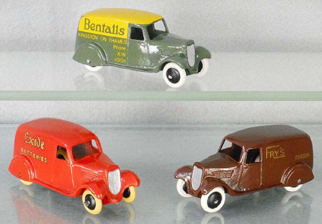 3 DINKY COPY ADVERTISING VANS (1 of 1)