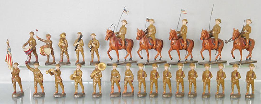 26 ELASTOLIN US ARMY SOLDIERS (1 of 1)