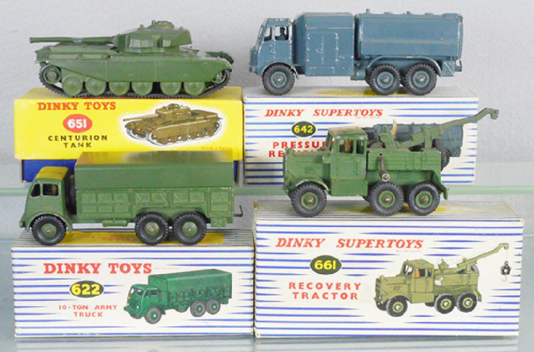 4 DINKY ARMY VEHICLES (1 of 1)