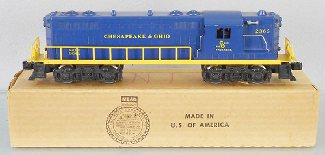 LIONEL 2365 C&O DIESEL: O ga, orig box, C8.