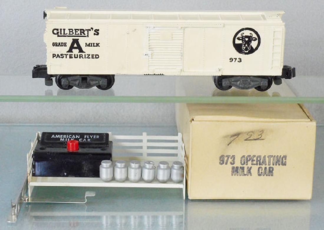 AMERICAN FLYER 973 OPERATING MILK CAR (1 of 1)