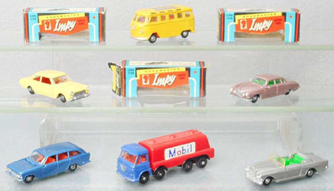 6 IMPY SUPER CARS: 15, 27, 10, 14, Foden Mobil tanker, 22, 3 orig boxes only, minor wear, C8-9.