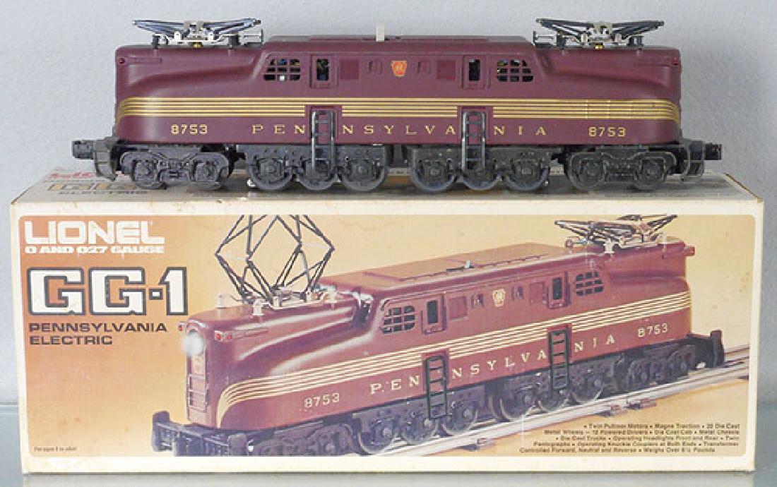 LIONEL 8753 PRR GG1: O ga, tuscan, orig box & insert minor wear, C8.