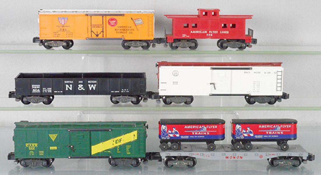 6 AMERICAN FLYER FREIGHT CARS (1 of 1)