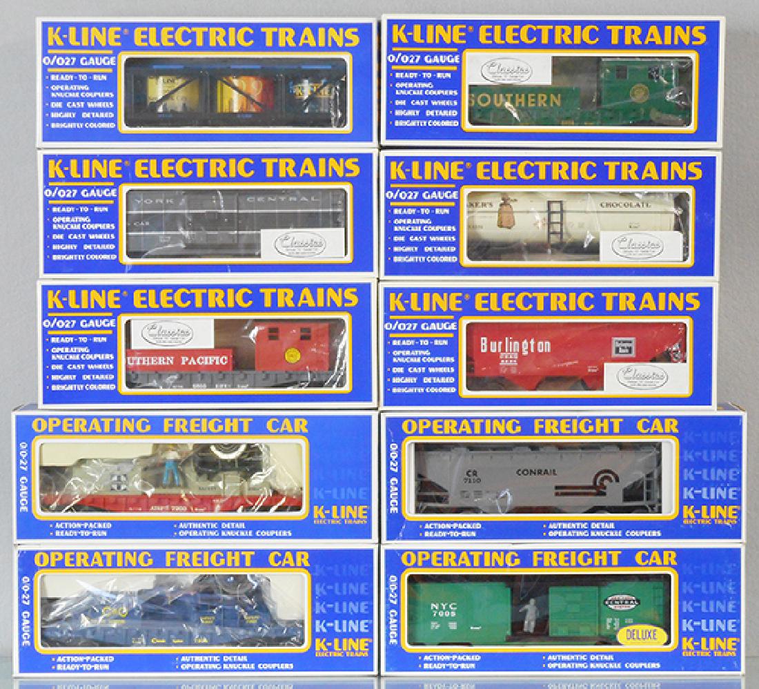 10 K-LINE FREIGHT CARS (1 of 1)