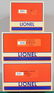 3 LIONEL BOX CAR SETS