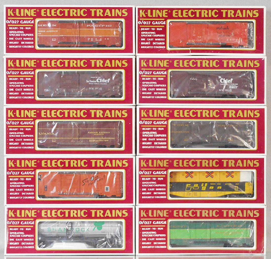 10 K-LINE FREIGHT CARS (1 of 1)